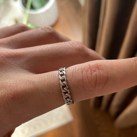 White gold chain ring new arrivals